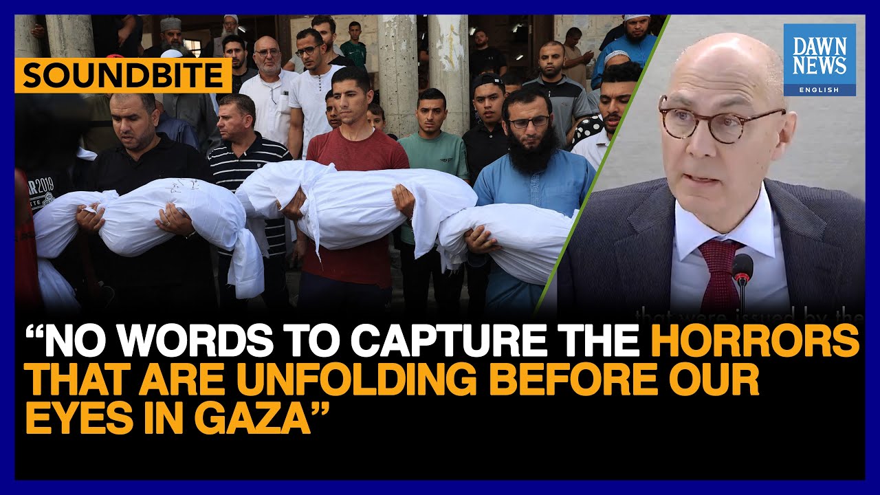 'This is Carnage': UN Human Rights Chief Concerns Over Horrors In Gaza | Dawn News English