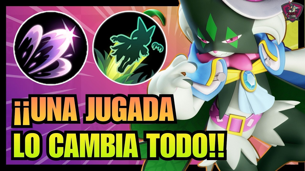 UNA JUGADO LO CAMBIA TODO🥵MEJORES OBJETOS Y MEDALLAS⭐BUILD MEOWSCARADA POKEMON UNITE