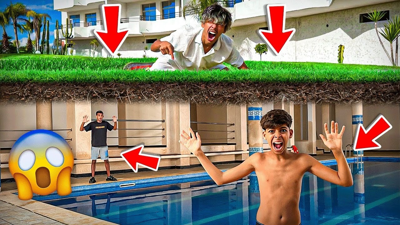 و أخيرا يوم كامل فالمسبح تحت الأرض 🧱😱 خويا كان غادي يموت 💔😭