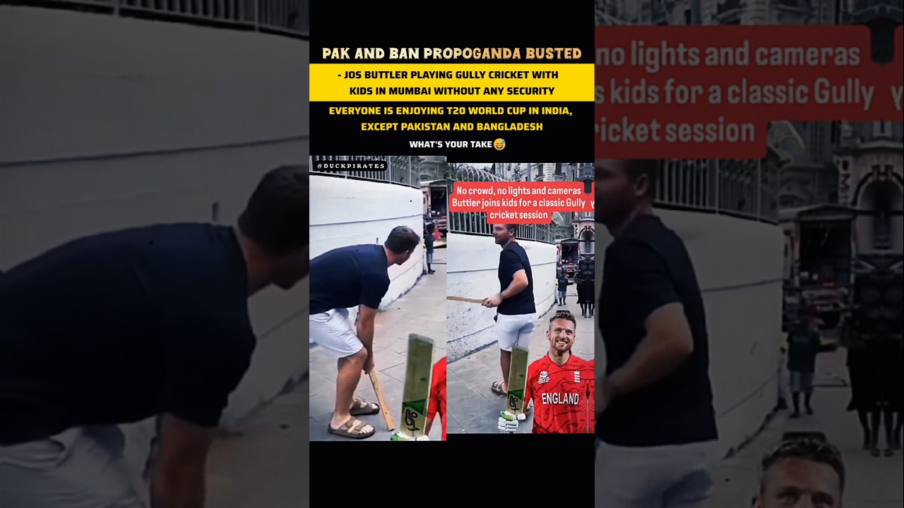 BUTTLER Playing Gully Cricket in Mumbai With ZERO Security 😳🏏 | Real WC Vibes!