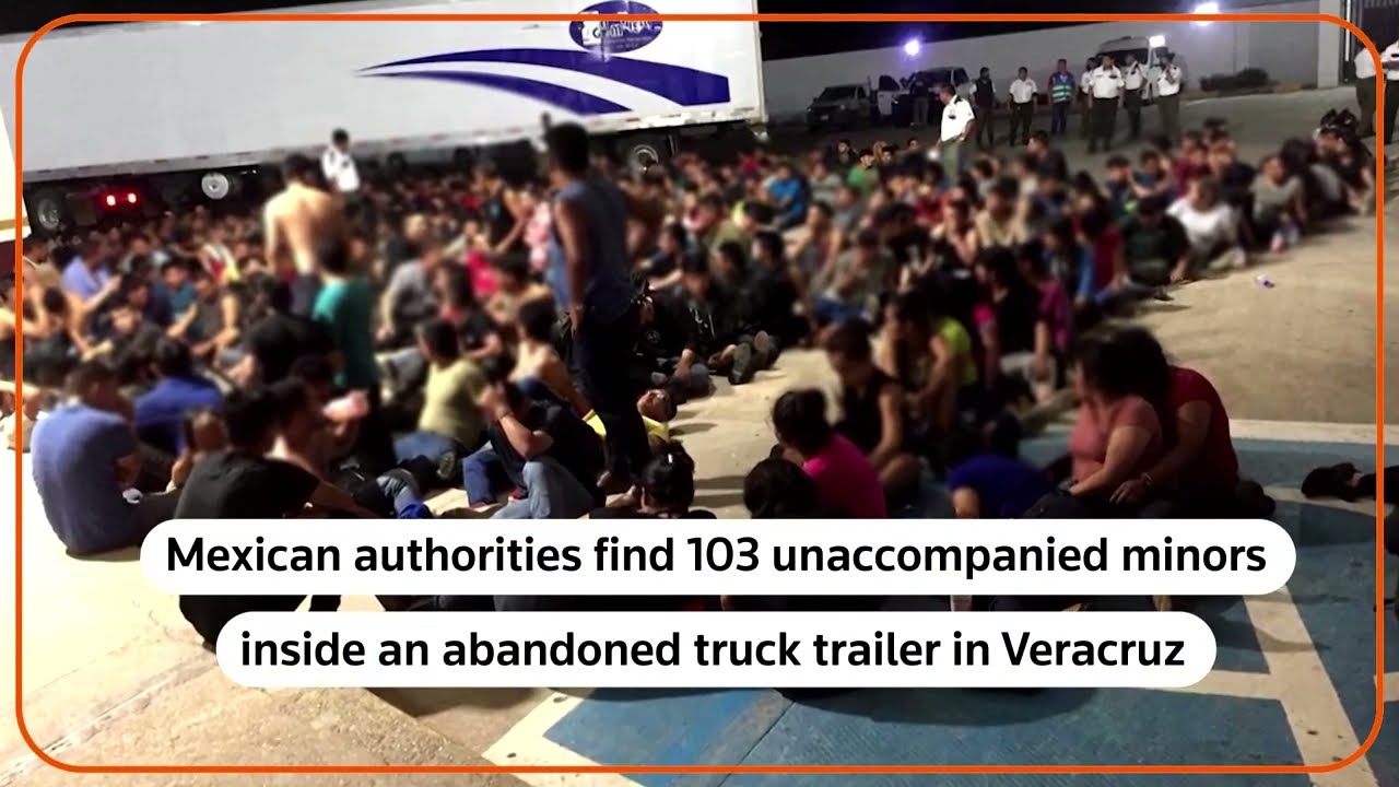 Mexico says 103 unaccompanied minors found in trailer