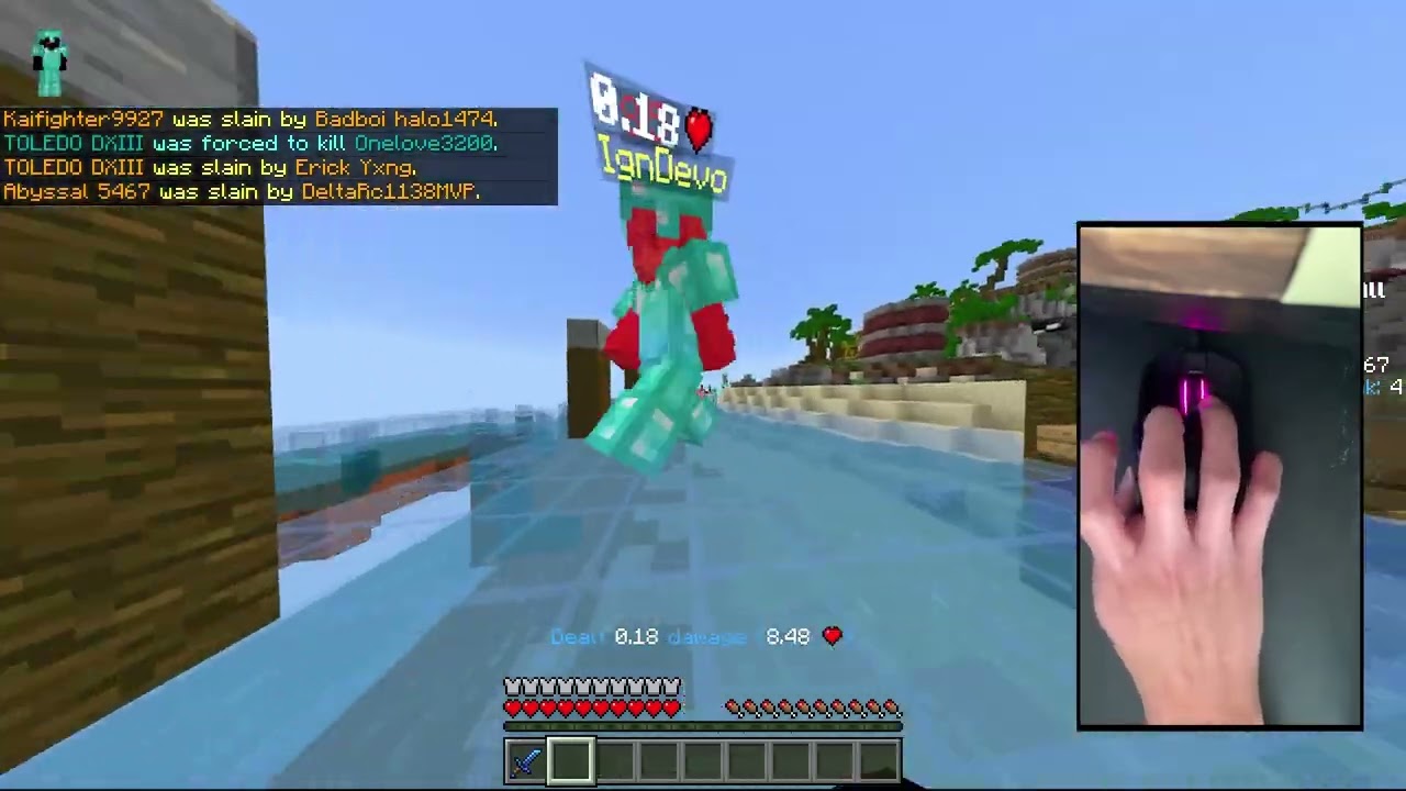 Sumo and Styling in Cubecraft with handcam.
