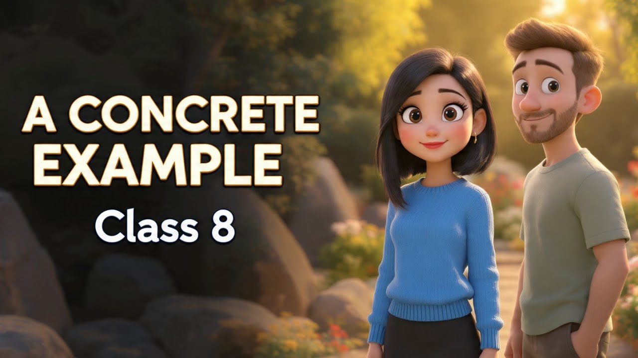 A Concrete Example || Class 8 || Poorvi Book || Animated video || हिंदी में 