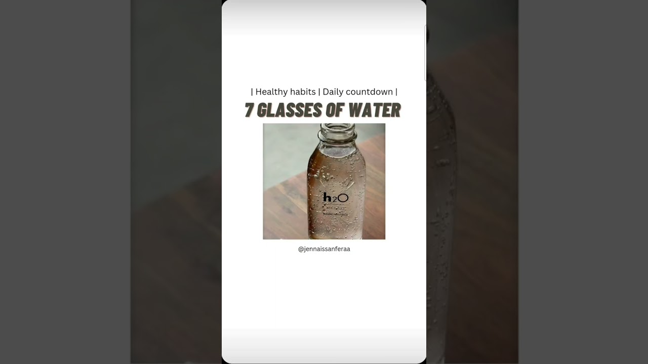 Healthy habits Daily countdown!! &hearts;︎