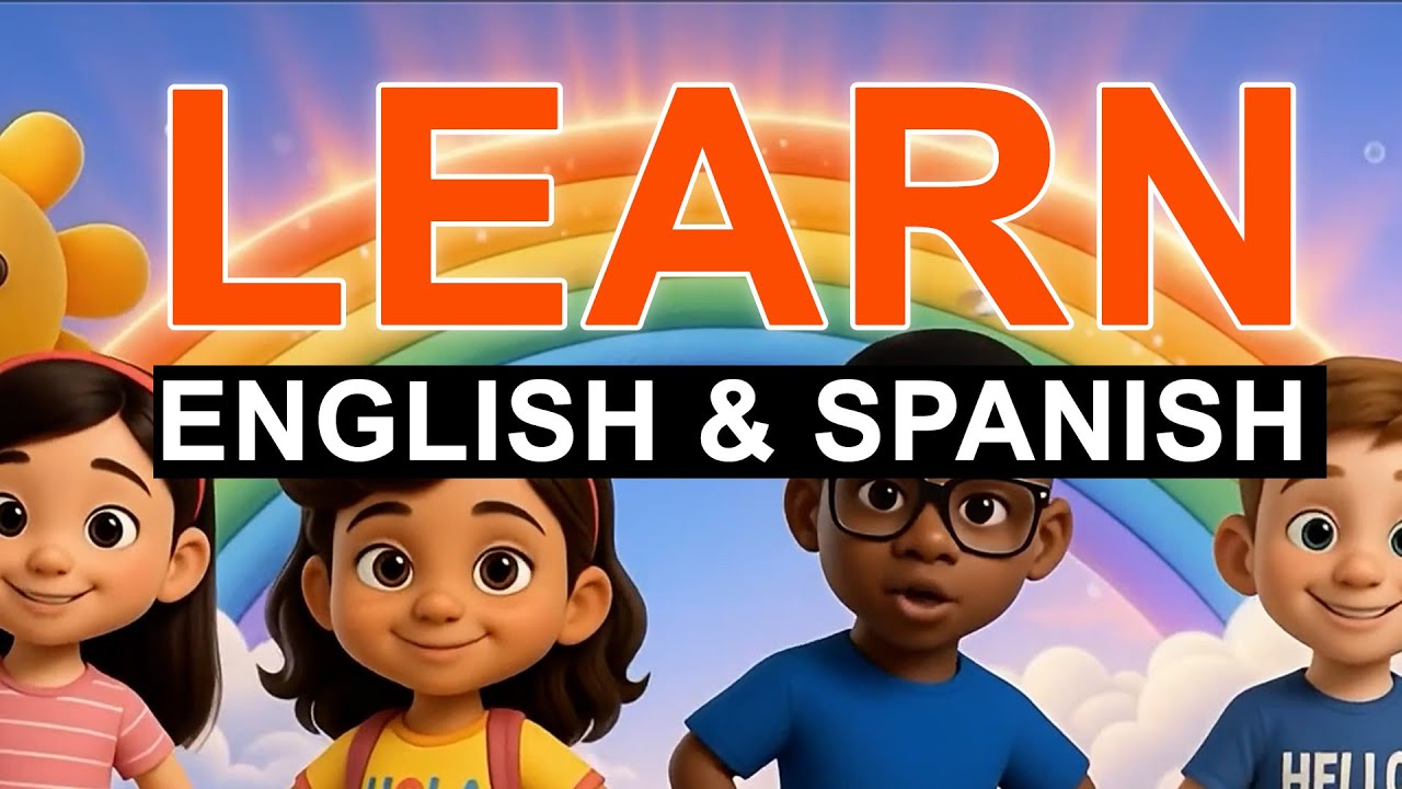 Learn English & Spanish for Kids 🌈 ABCs, Numbers, Colors, Shapes & More! | Bilingual Learning Songs