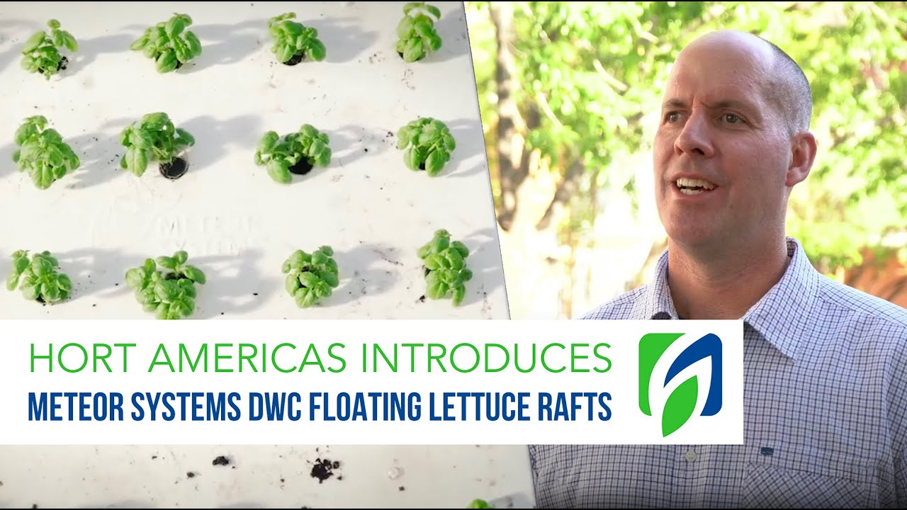 Meteor Systems DWC Floating Lettuce Rafts now available at Hort Americas