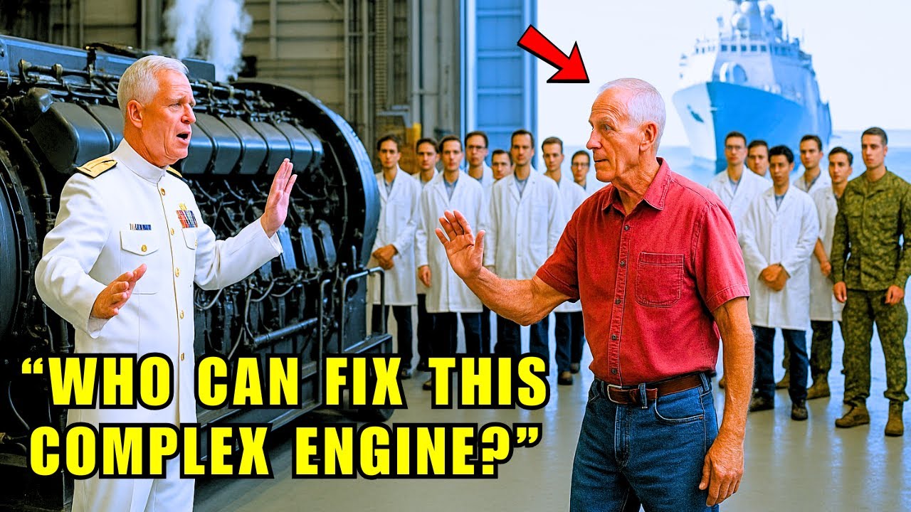 The Admiral Asked, “Who Can Fix This Complex Engine?” — Then an Old Veteran Stepped Forward