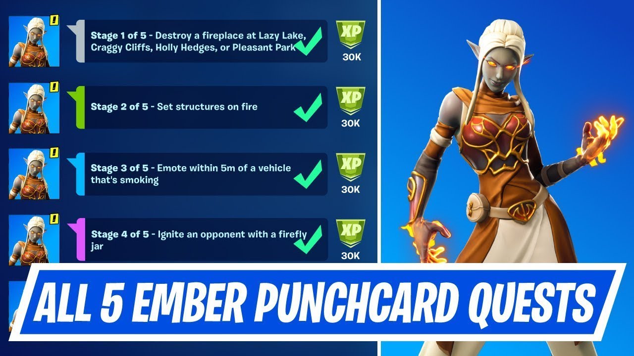 Fortnite - Ember NPC Location & Punchcard