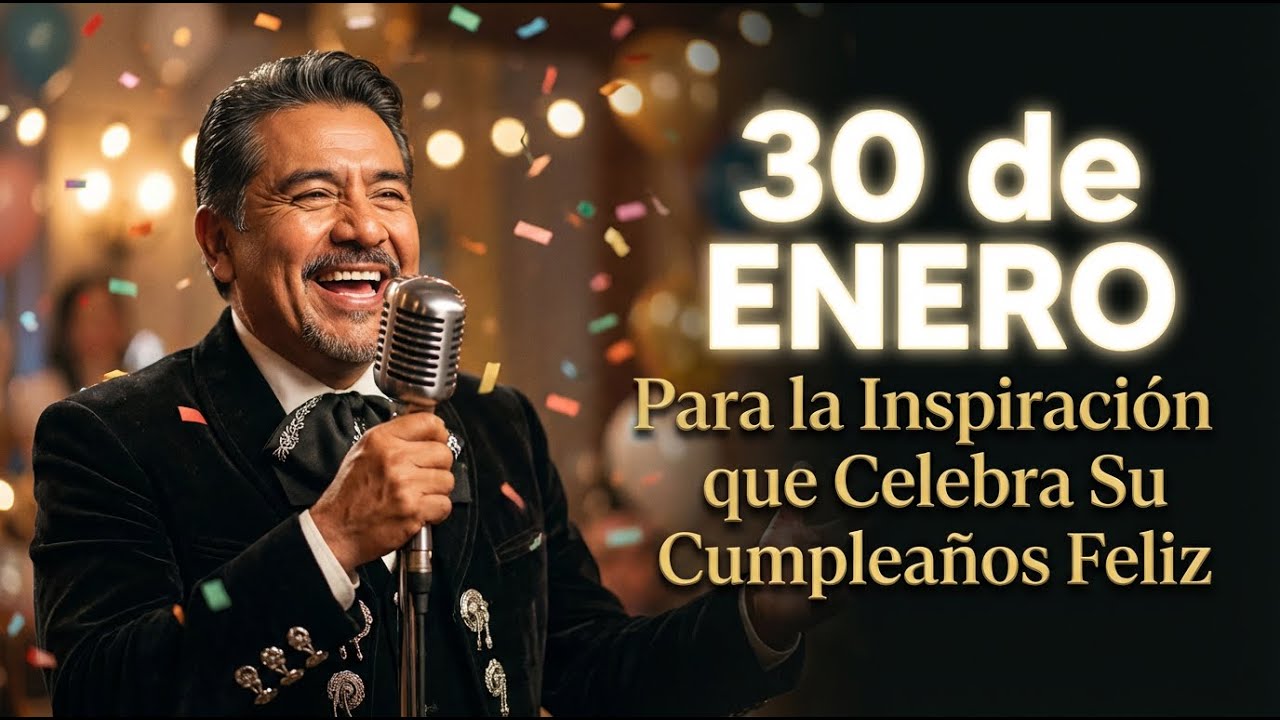 A la inspiraci&oacute;n que celebra este 30 de enero: &iexcl;El Cumplea&ntilde;os Feliz con mariachi perfecto! 💡