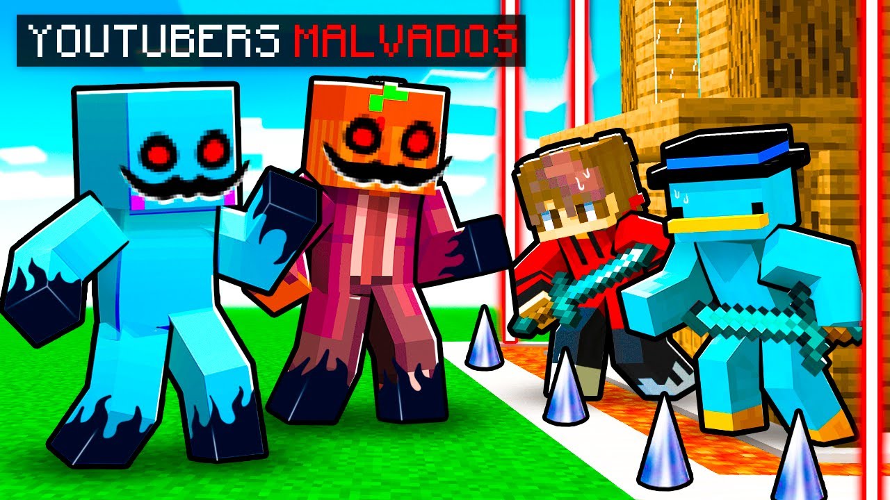YouTubers MALVADOS vs Casa Segura en Minecraft