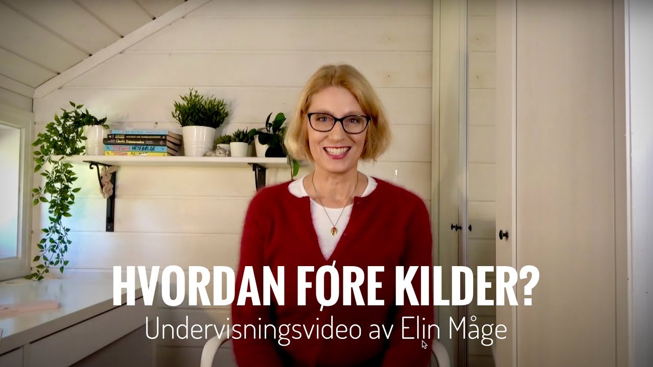 Hvordan føre kilder?