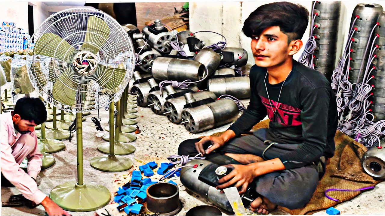 The Amazing Process of Original Design Pedestal Fan in  Factory
