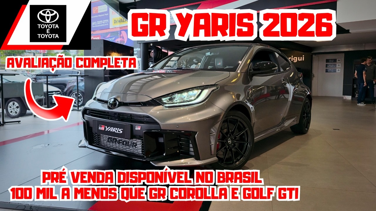 TOYOTA GR YARIS 2026 | É melhor que GR Corolla? Hatch Hot com 304 CV com apenas 198 unidades🚀🔥🚘