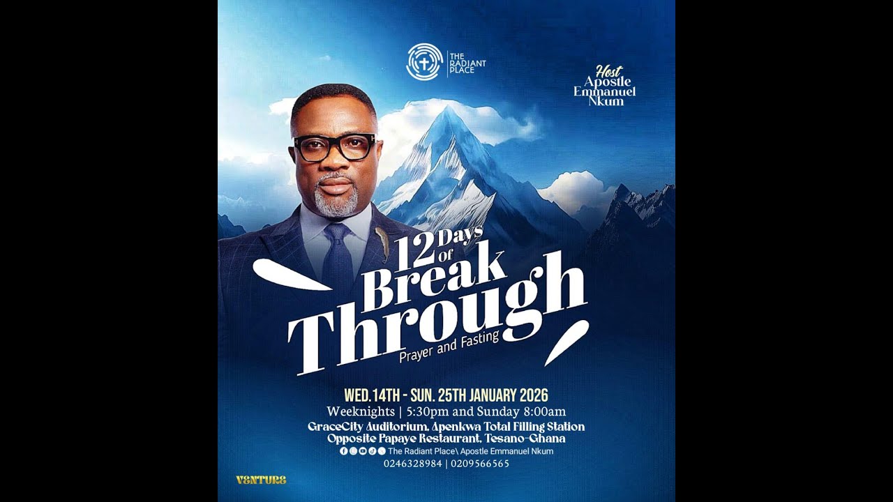 Prophetic Season || 12Days of Breakthrough Fasting & Prayer || Day9 || Prophet Emmanuel Akomea