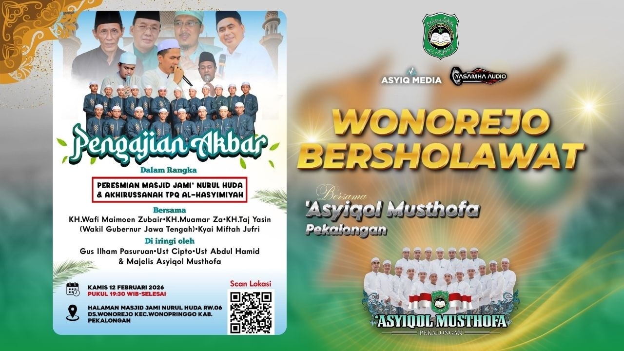 🔴[LIVE] MASJID JAMI NURUL HUDA WONOREJO BERSHOLAWAT BERSAMA GUS ILHAM & 'ASYIQOL MUSTHOFA PEKALONGAN