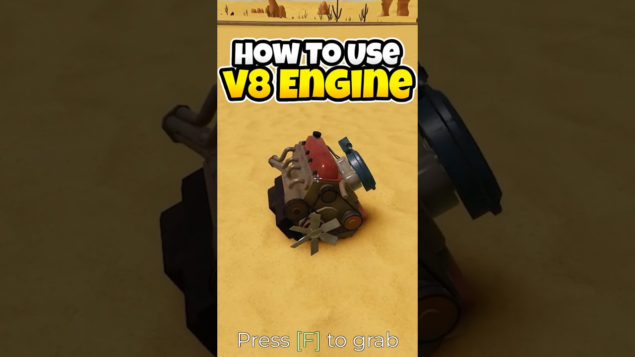 Как использовать двигатель V8 в пустыне #roblox #dustytrip #tutorial