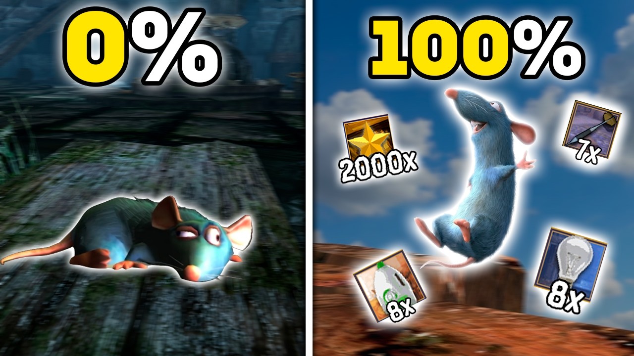 Eu não DEVERIA ter PLATINADO esse game! - Ratatouille