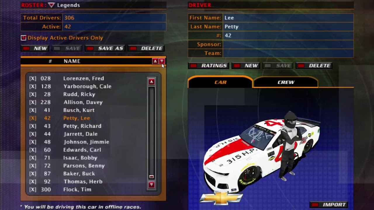 Who Is The GOAT Of NASCAR? NASCAR Legends Cup Series Introduction for nr2003