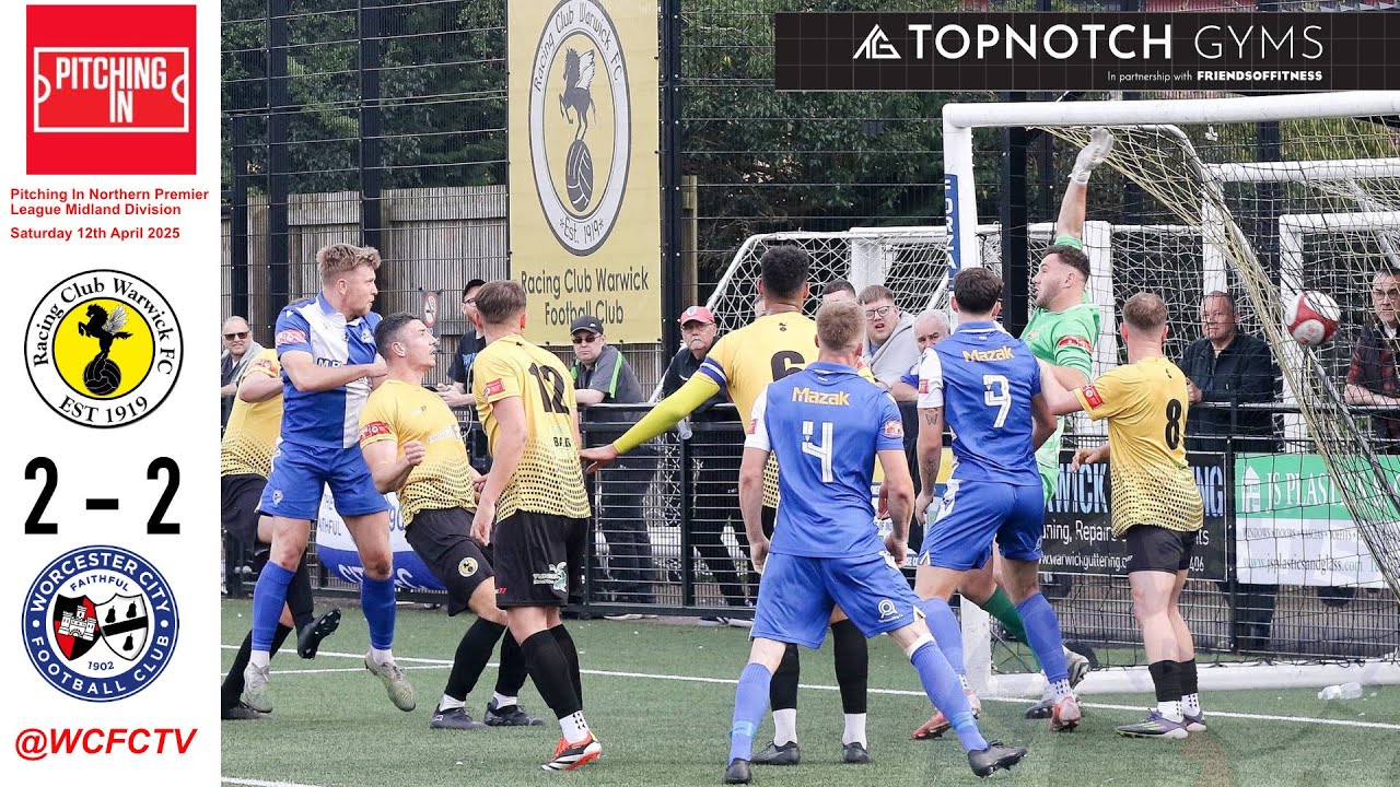 Racing Club Warwick 2 Worcester City 2 | Pitching In Northern Premier League Midland Division