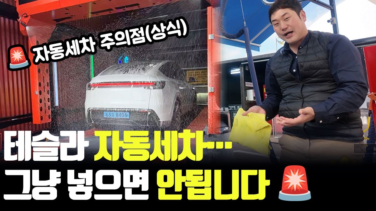 테슬라 차주가 무조건 알아야 할 진짜 자동세차 상식  feat 세차의고수프로 Pro (원주 관설점)
