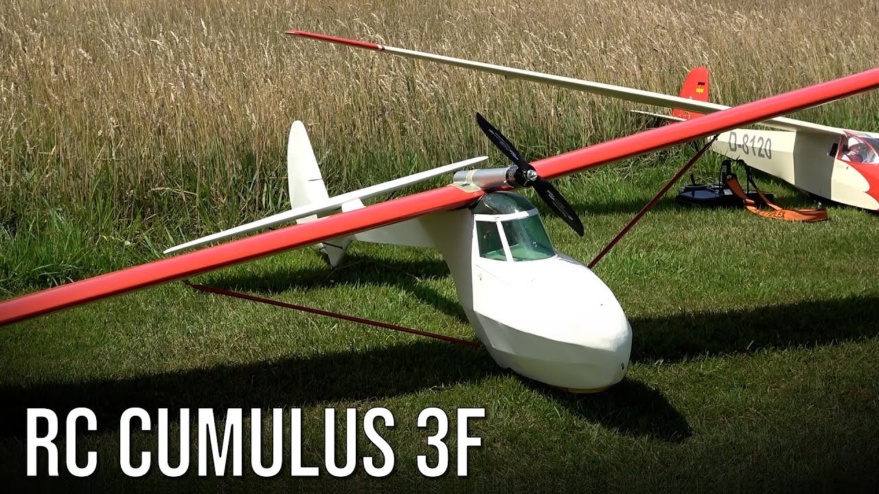 Rare Vintage Model! RC Cumulus 3F Beautiful Scale Model Flying At Flight Show