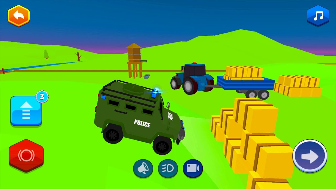 Бесплатная увлекательная мини-игра «Гонки на спасательных машинах» | Игра для Android «Городской ...