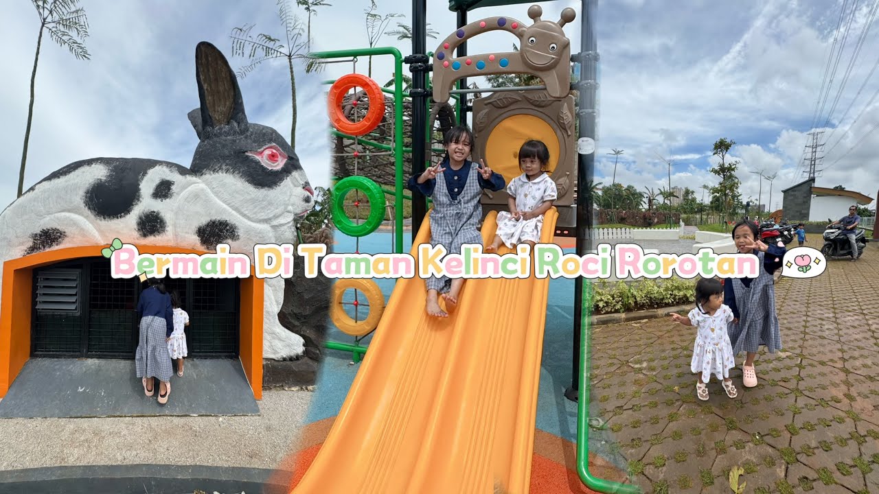 BERMAIN DI TAMAN KELINCI ROCI ROROTAN 😍