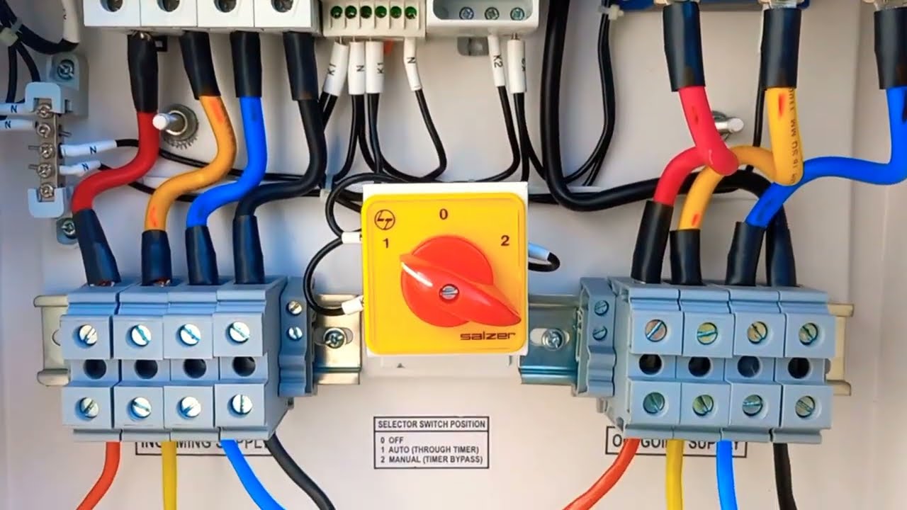 Street Light Panel Wiring fully automatic circuit  #PowerConnection #Controllingcircuit