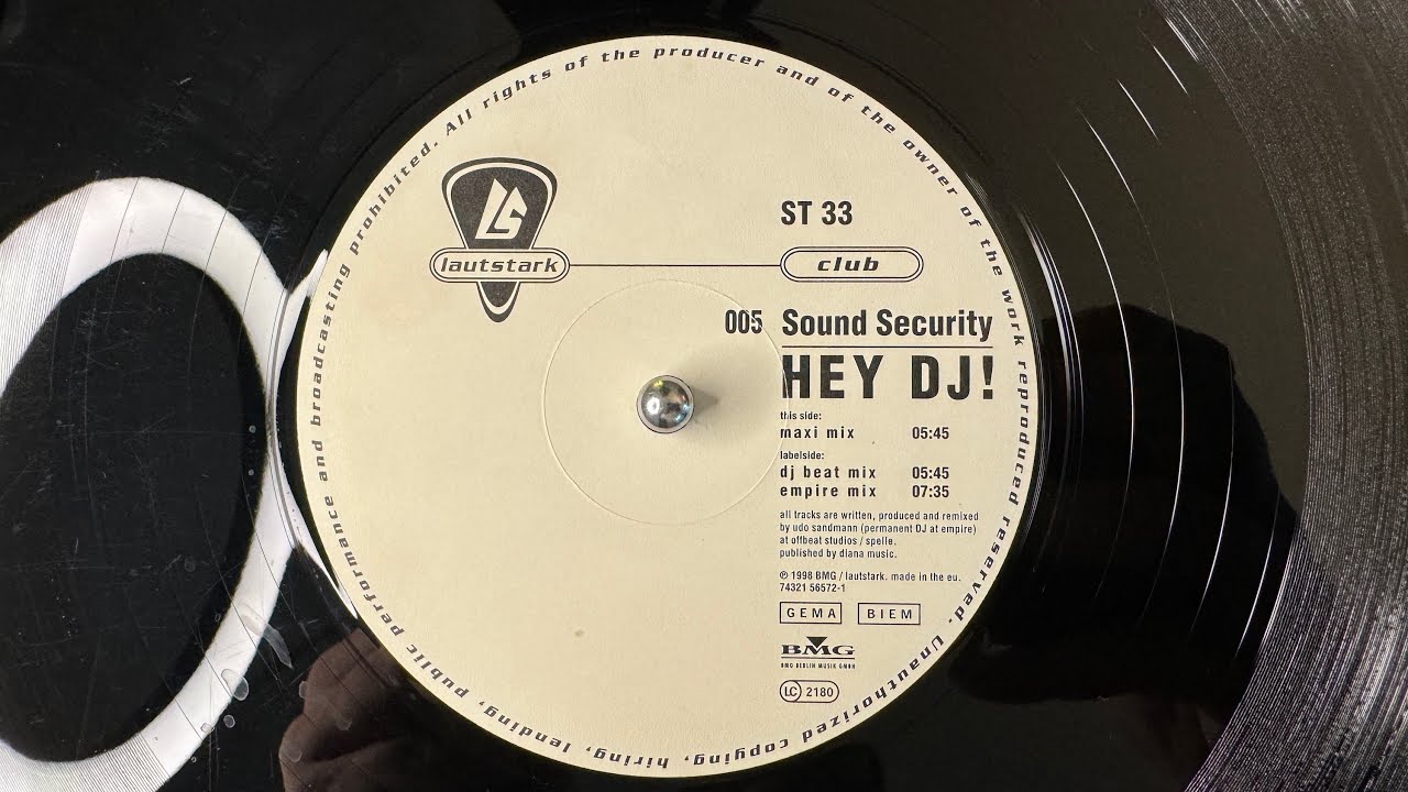 Sound Security – Hey DJ! (Maxi Mix) - Lautstark – Lautstark 005 (1998)