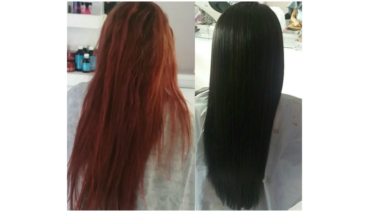 Do Vermelho ao Castanho Escuro - Dicas importantes para não deixar o cabelo manchado.