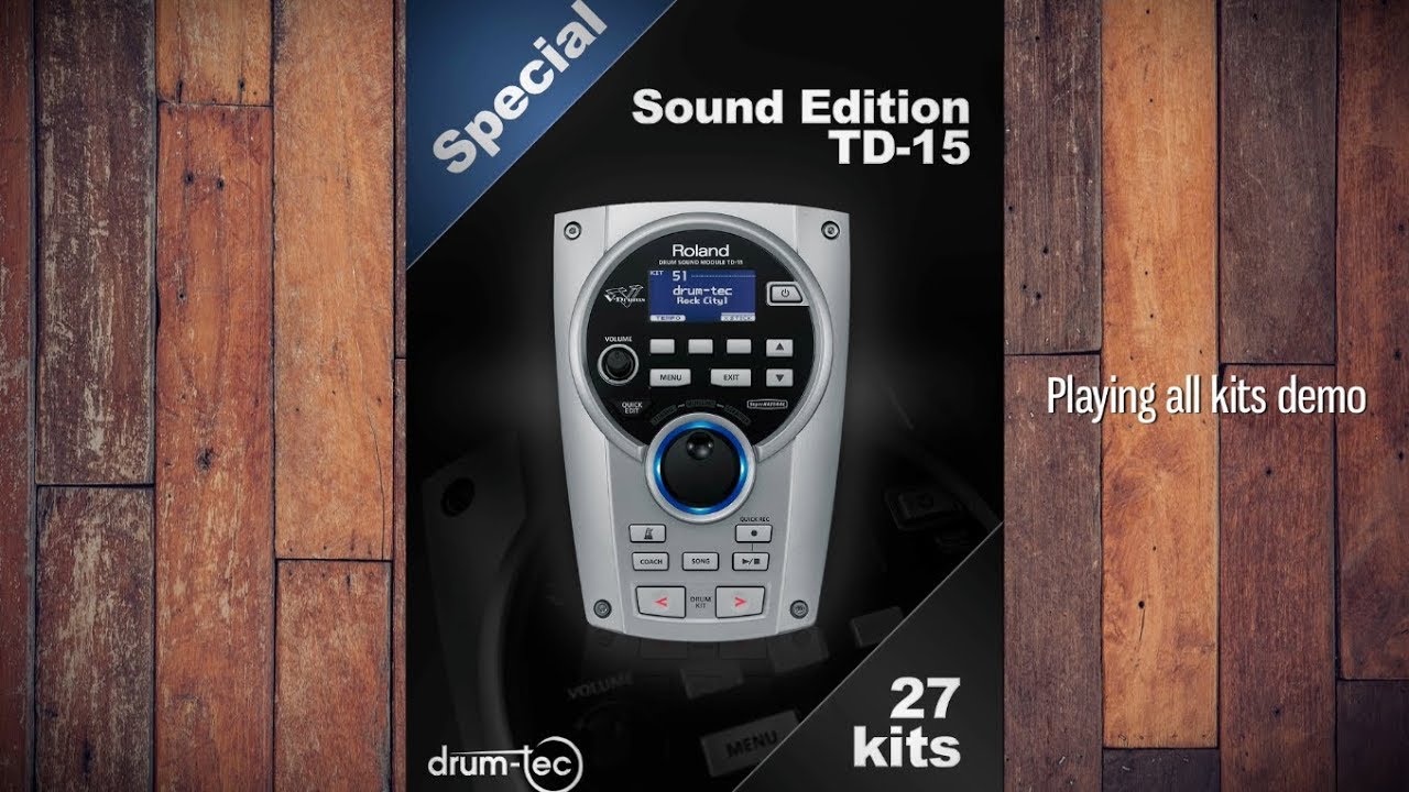 Roland TD-15 Special Sound Edition with drum-tec Jam electronic drums