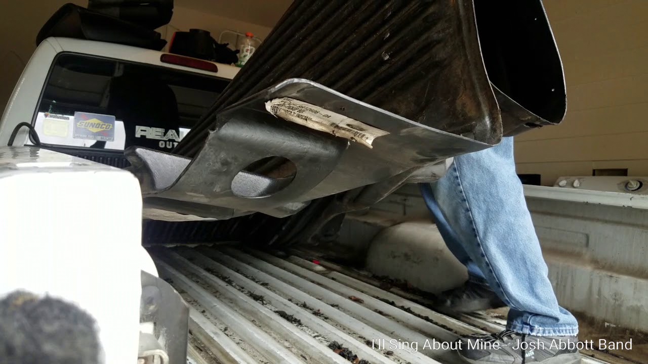 Bed-liner removal from the Ranger.