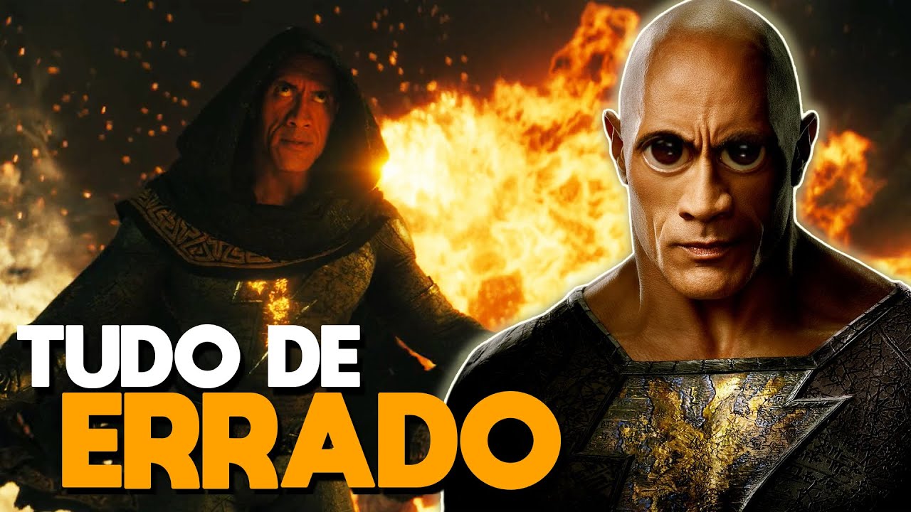 TUDO de ERRADO com ADÃO NEGRO (BLACK ADAM)