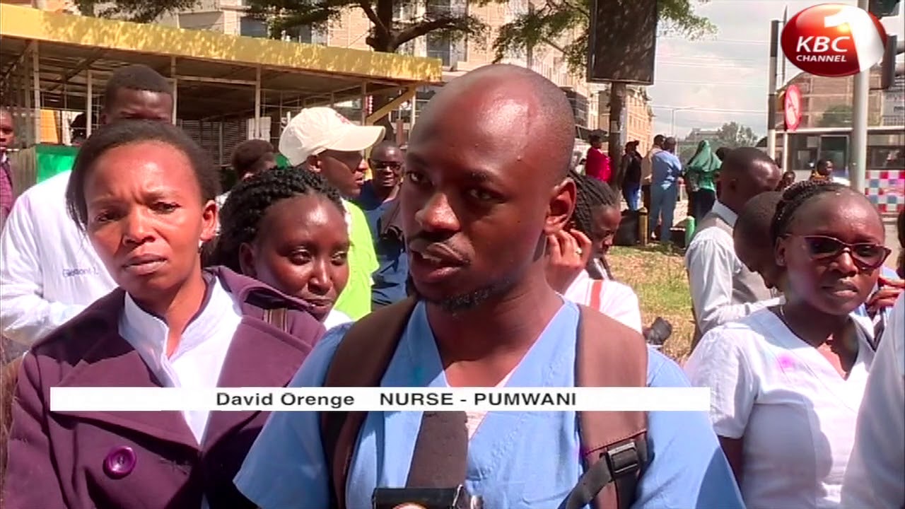 health workers at  pumwani maternity  hospital downs tools over delayed payments