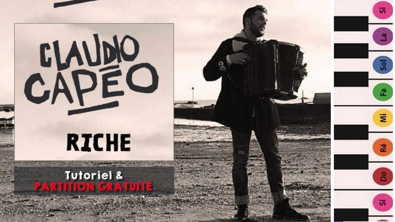 Jouer CLAUDIO CAPEO - RICHE (Piano Tuto Facile)