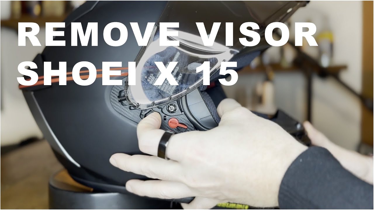 How to Remove Shoei X15 /  X-SPR Pro Shield / Visor CWR-F2R