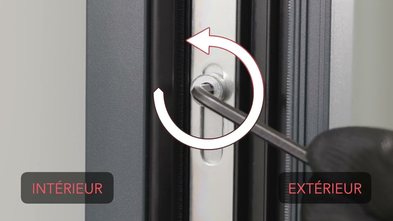 Réglages porte d'entrée de type 1 (portes acier, bois et alu épaisseur 65)