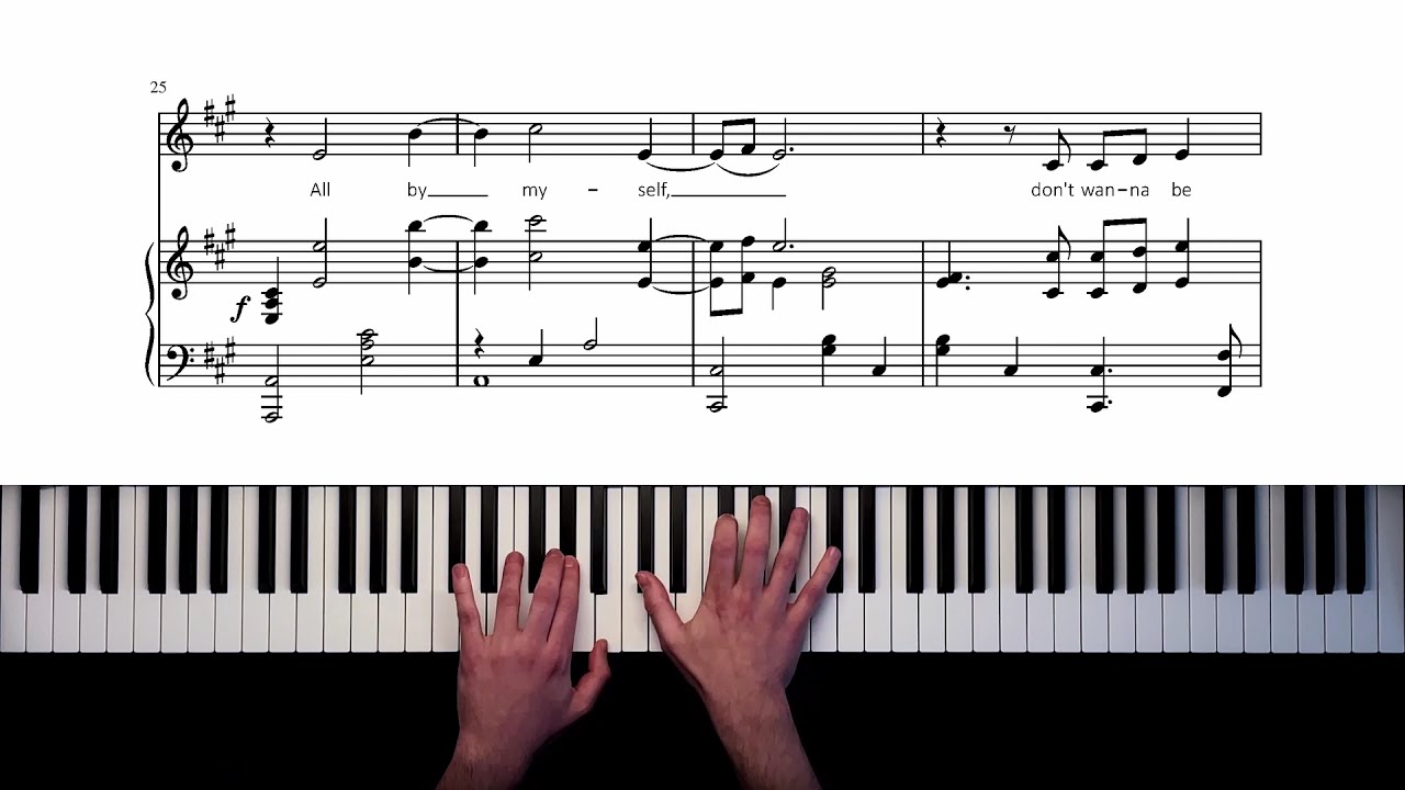 Céline Dion - All By Myself - Piano Arrangement + Sheet Music