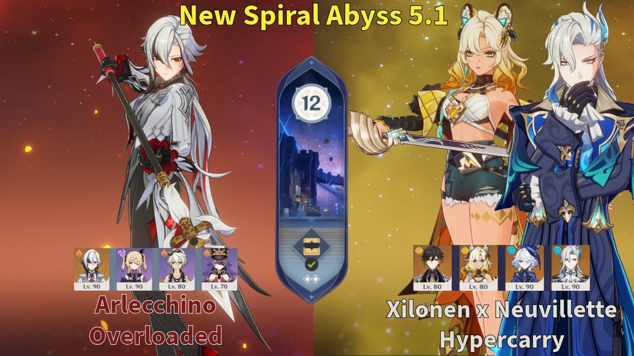 New Spiral Abyss 5.1 | Arlecchino Overloaded Xilonen x Neuvillette Hypercarry | Genshin Impact