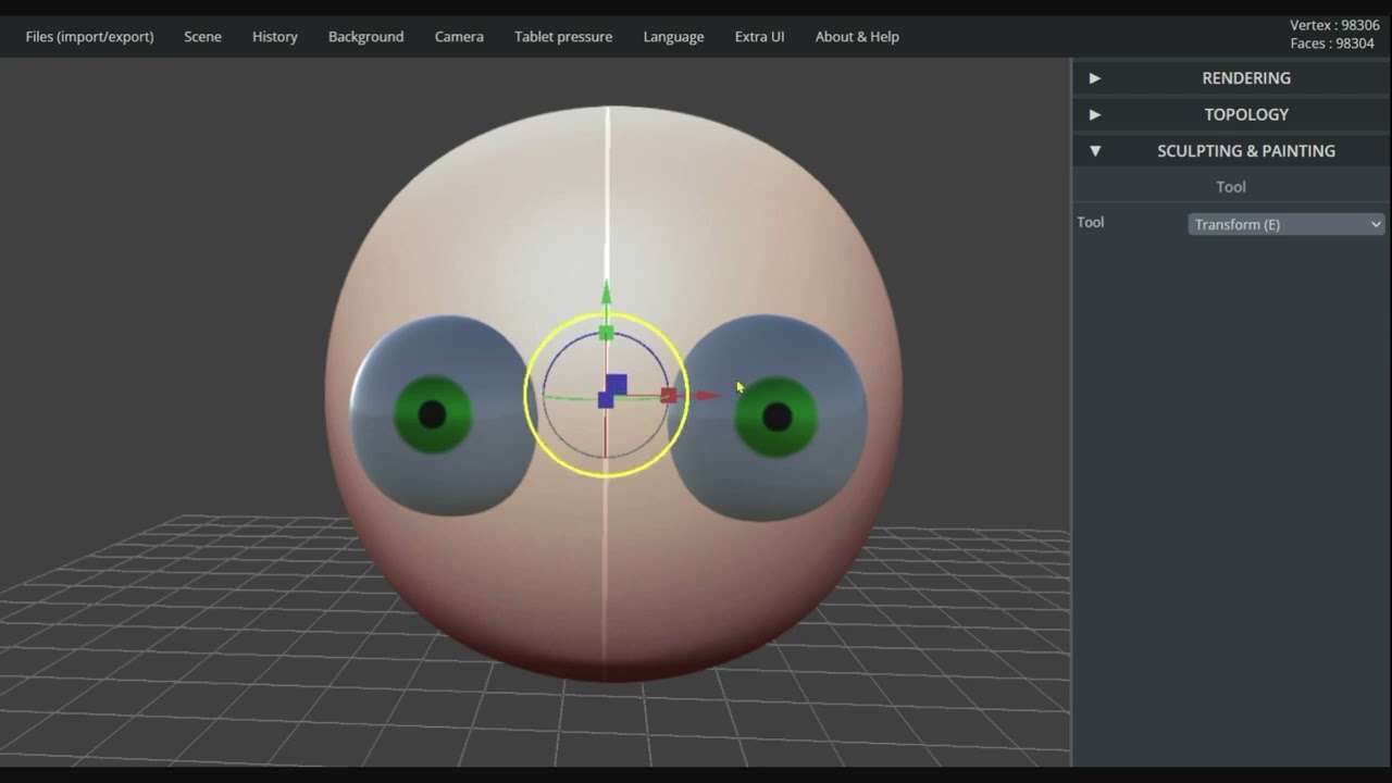 SculptGL -- easy first project -- part 1