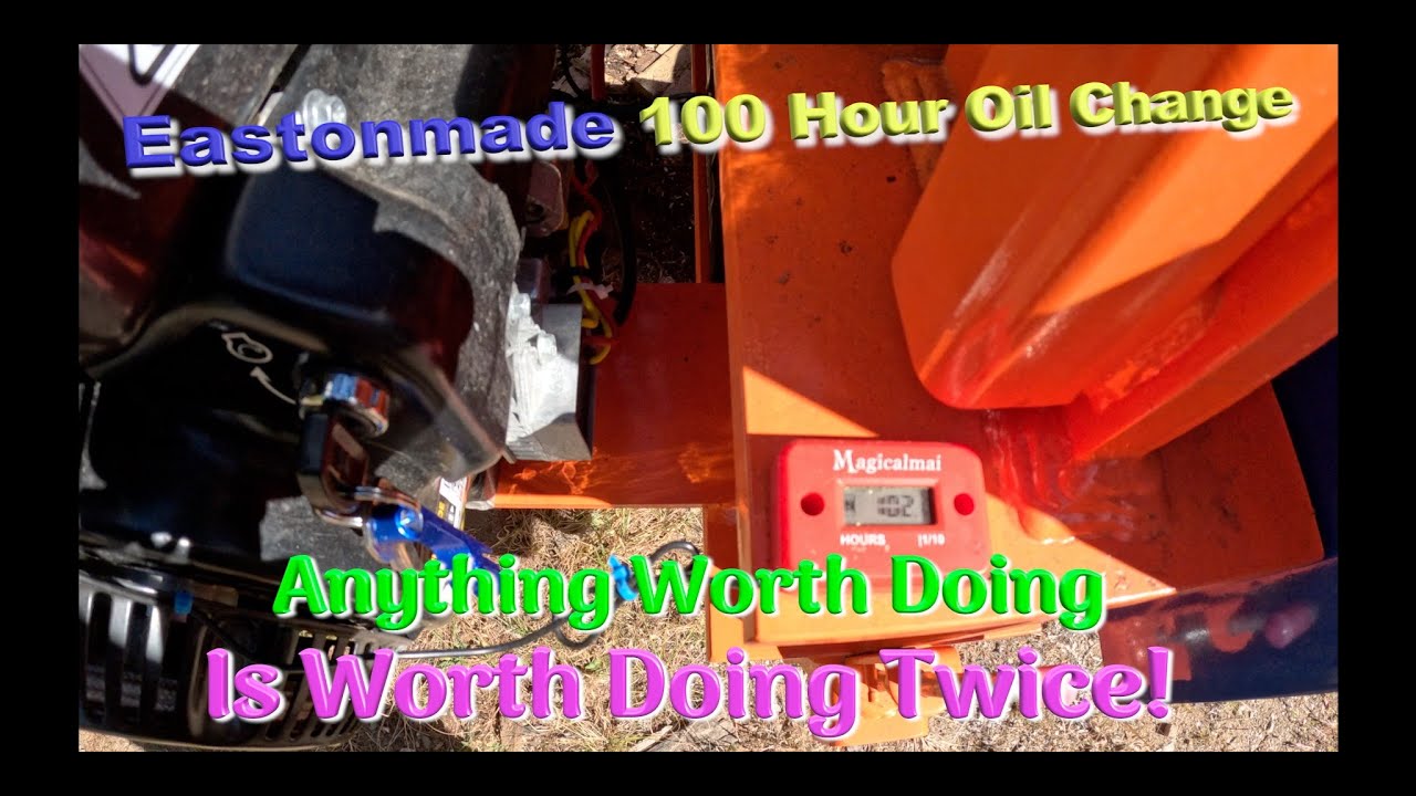 Замена масла после 100 часов работы – что может пойти не так? #eastonmade #oilchange #woodsplitter
