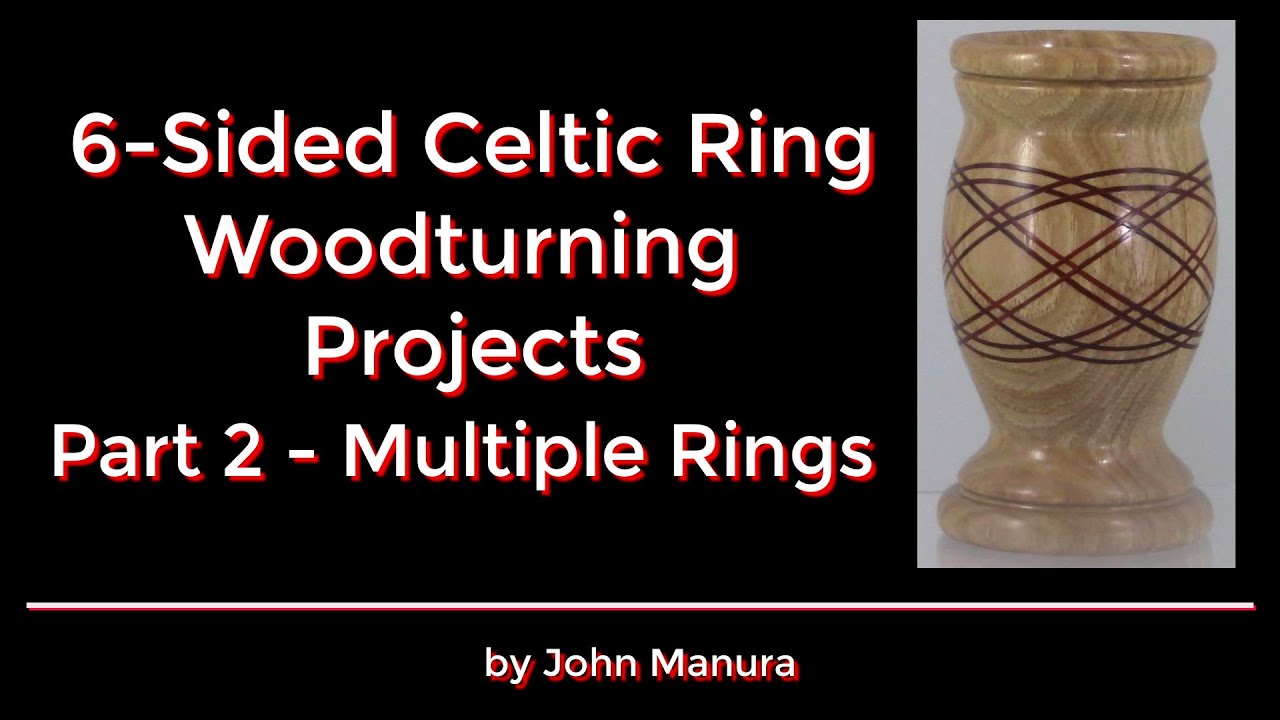 Six Sided Celtic Ring Woodturning Projects - Part 2 - Multiple Rings (105)