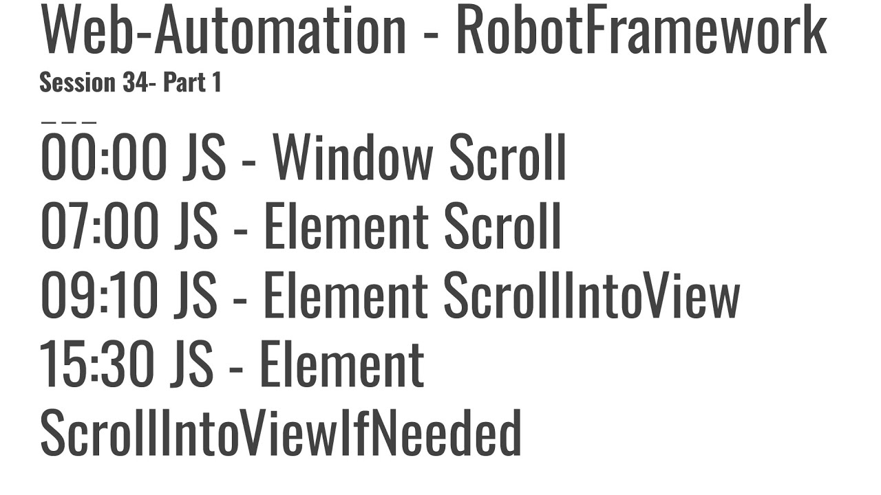 34.1 JS Window Scroll, Element Scroll, ScrollIntoView, ScrollIntoViewIfNeeded