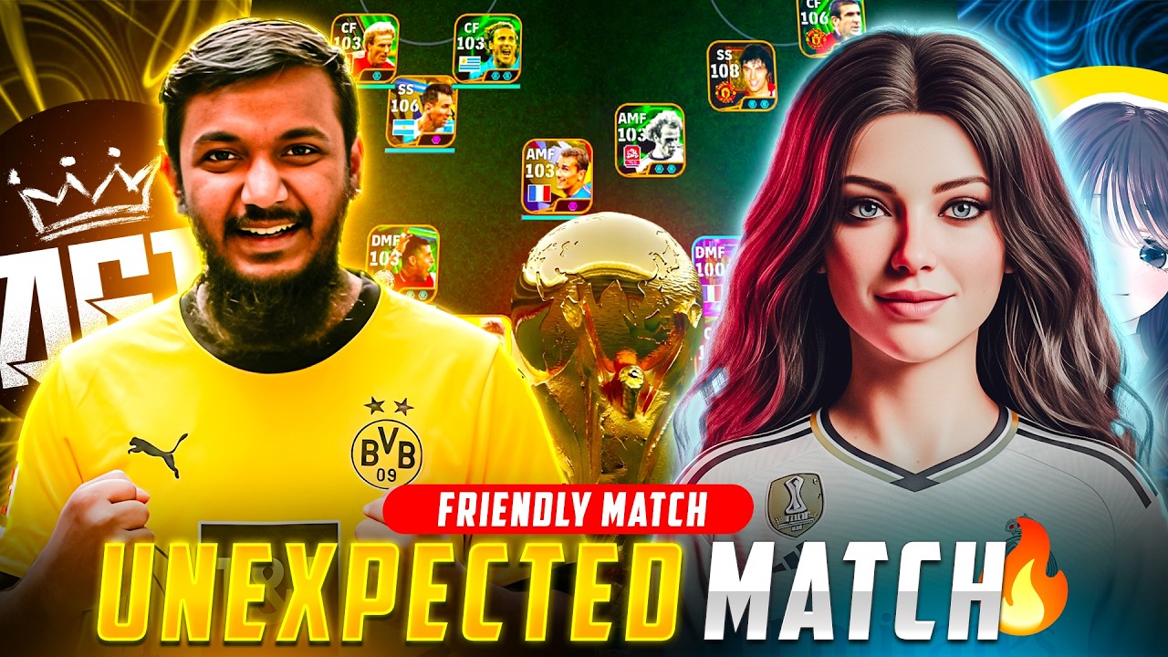 🔥 আমি মেয়ে ইউটিউবারের সাথে eFootball 2026 Friendly Match খেললাম 😳 | Nusu Tiki Taka VS AG Infinity
