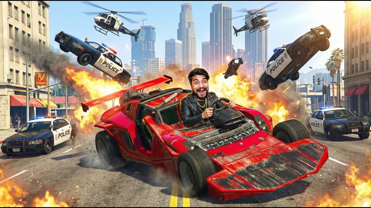 GTA 5 LIVE | 5-Star Wanted Level Until I Get Caught🚨