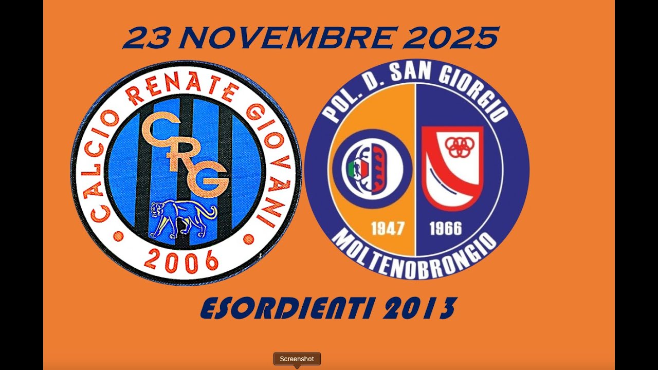 23 NOVEMBRE ESORDIENTI 2013  CALCIO RENATE GIOVAN  VS   P.S.G.  MOLTENO BRONGIO