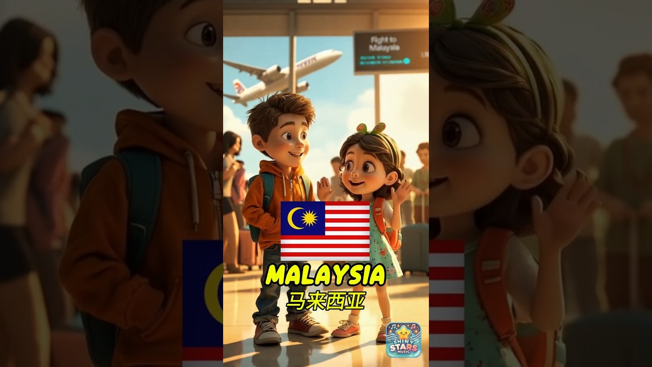 🇲🇾 Travel Malaysia Song for Kids | Explore Malaysia in 1 Minute! | Kids Travel Song 🇲🇾✨ 