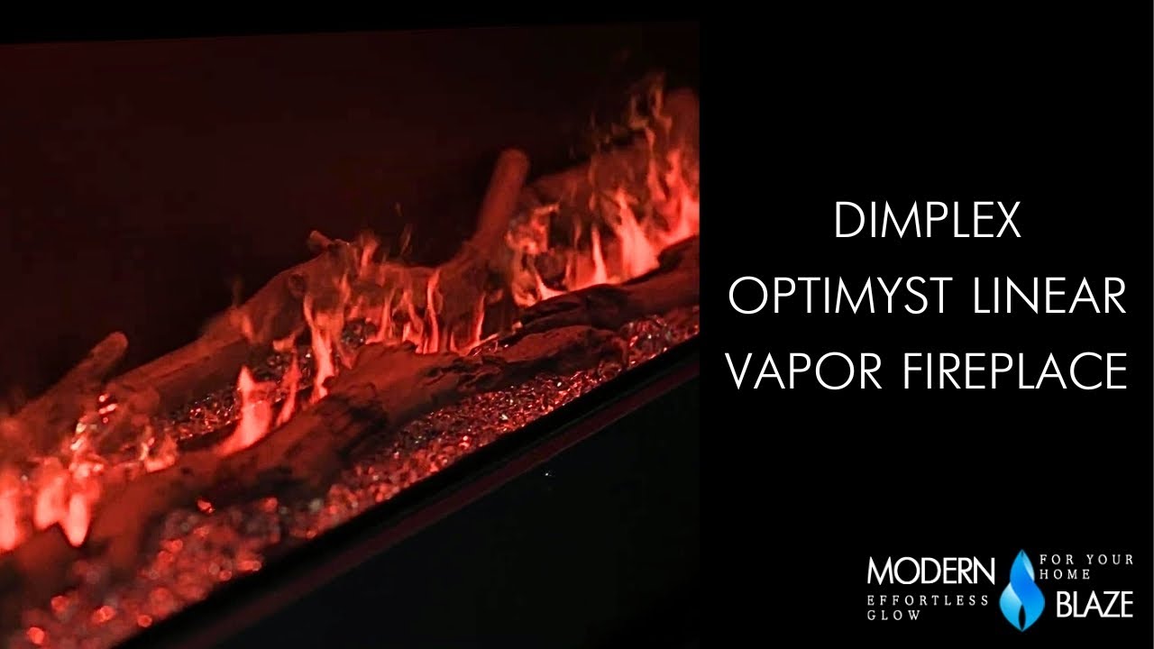 Dimplex Opti-myst Smart Linear Water Vapor Fireplace with Heat & Multicolor Flame