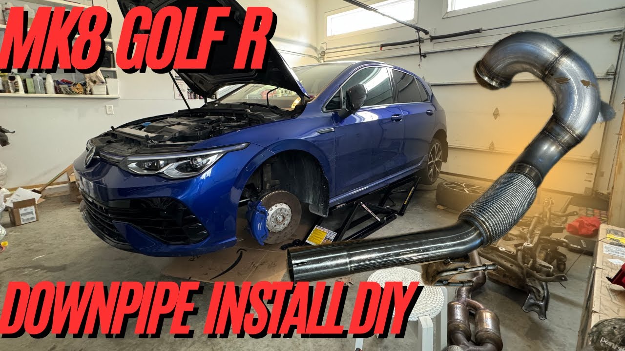 Установка приемной трубы MK8 GOLF R своими руками. Как установить приемную трубу TRACKSLAG на VW ...