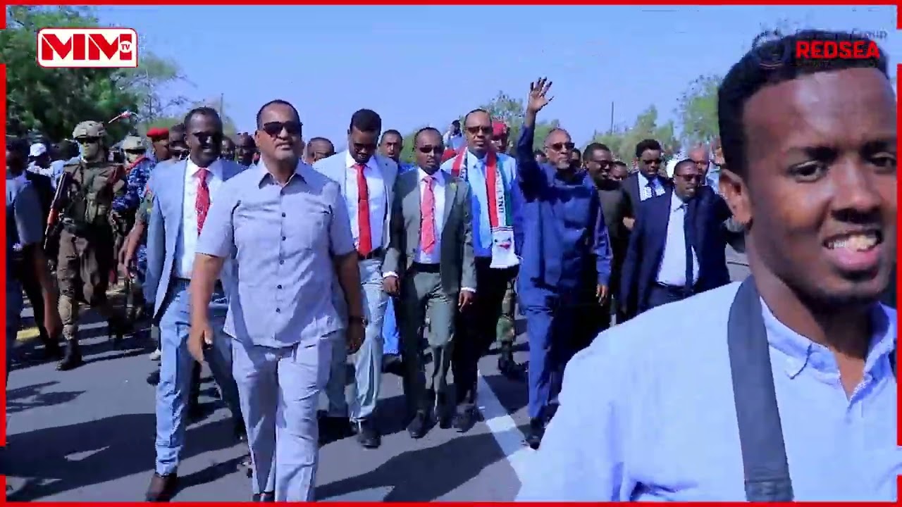 Soo dhaweynta Madaxweyne Muuse Biixi ee Magaalada Bebera .